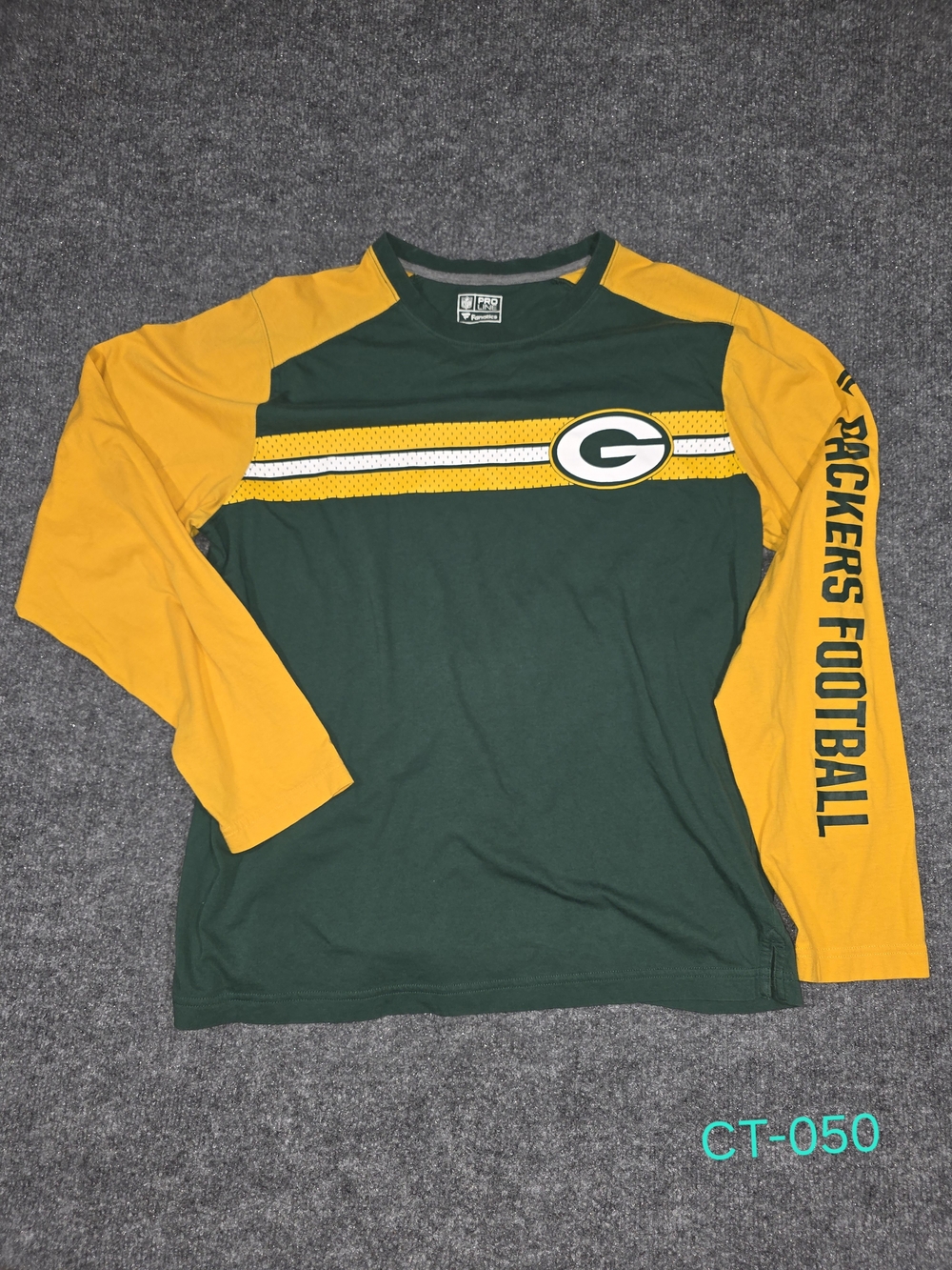 Fanatics Green and Gold Packers Long-Sleeve Shirt
